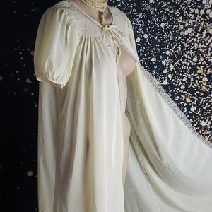 50s vintage robe peignoir 34 med munsingwear